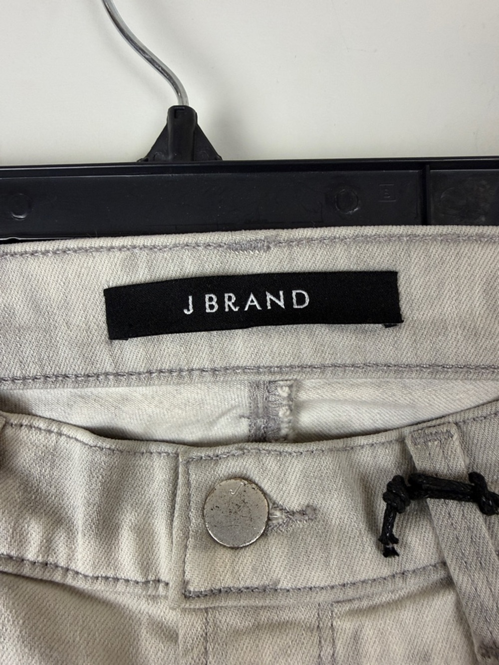J Brand Mid Rise Rail Grey and White Tie-Dye Distressed Skinny Jeans - Picture 2 of 9